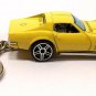 RARE KEY CHAIN 69/1969/1970 YELLOW CHEVY CORVETTE 427 C3 CUSTOM LIMITED EDITION