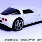KEY CHAIN 07/2008/2009/2010/2011/2012 WHITE CHEVY CORVETTE C6 COUPE CHEVROLET
