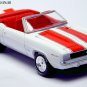 RARE! KEY CHAIN 69/70 WHITE CHEVY CAMARO SS CONVERTIBLE CHEVROLET CUSTOM LIMITED