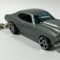 RARE! KEY CHAIN 1970/71 SILVER GREY CHEVY CHEVELLE SS FAST & FURIOUS NEW LIMITED