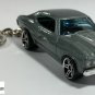RARE! KEY CHAIN 1970/71 SILVER GREY CHEVY CHEVELLE SS FAST & FURIOUS NEW LIMITED