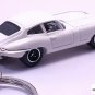 VERY RARE KEY CHAIN RING WHITE JAGUAR E-TYPE XK-E V12 NEW CUSTOM LIMITED EDITION