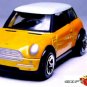 RARE KEY CHAIN YELLOW & WHITE TOP BMW MINI COOPER CUSTOM LIMITED EDITION KEYRING