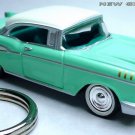 VERY RARE KEY CHAIN RING 57~1957 MINT GREEN WHITE CHEVY BEL AIR CHEVROLET V8 NEW VERY RARE KEY CHAIN RING 57~1957 MINT GREEN WHITE CHEVY BEL AIR CHEVROLET V8 NEW