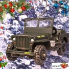 CHRISTMAS ORNAMENT USMC JEEP WILLYS GPW 4x4 WW2 KOREA/VIETNAM MARINES GREEN CAMO CHRISTMAS ORNAMENT USMC JEEP WILLYS GPW 4x4 WW2 KOREA/VIETNAM MARINES GREEN CAMO