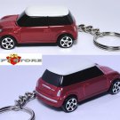 RARE KEY CHAIN RING RED & WHITE TOP MINI COOPER EURO NEW CUSTOM LIMITED EDITION RARE KEY CHAIN RING RED & WHITE TOP MINI COOPER EURO NEW CUSTOM LIMITED EDITION