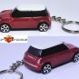 RARE KEY CHAIN RING RED & WHITE TOP MINI COOPER EURO NEW CUSTOM LIMITED EDITION