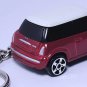RARE KEY CHAIN RING RED & WHITE TOP MINI COOPER EURO NEW CUSTOM LIMITED EDITION