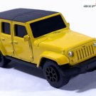 KEY CHAIN YELLOW JEEP WRANGLER 4X4 BLACK RIMS TINTED WINDOWS CUSTOM LTD EDITION