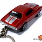RARE KEY CHAIN RED & SILVER 1970/1971 CHEVY CHEVELLE SS CHEVROLET NEW LIMITED ED