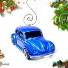 CHRISTMAS ORNAMENT BLUE VW BEETLE OLD BUG VOLKSWAGEN VOLKSWAGON LIMITED EDITION CHRISTMAS ORNAMENT BLUE VW BEETLE OLD BUG VOLKSWAGEN VOLKSWAGON LIMITED EDITION