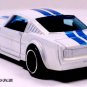 RARE KEY CHAIN 1965/1966 WHITE BLUE FORD MUSTANG FASTBACK CUSTOM LIMITED EDITION