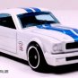 RARE KEY CHAIN 1965/1966 WHITE BLUE FORD MUSTANG FASTBACK CUSTOM LIMITED EDITION