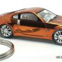 VERY RARE LUXURY KEY CHAIN METAL FLAKE ORANGE/COPPER NISSAN 350Z Z CAR FAIRLADY