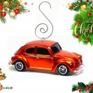 CHRISTMAS ORNAMENT CANDY ORANGE METALLIC FLAKE COPPER VW BEETLE BUG VOLKSWAGEN CHRISTMAS ORNAMENT CANDY ORANGE METALLIC FLAKE COPPER VW BEETLE BUG VOLKSWAGEN