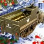 RARE! CHRISTMAS ORNAMENT HALF TRACK M3 USA ARMORED PERSONNEL CARRIER ARMY KOREA