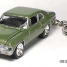 RARE KEY CHAIN LIME GREEN 1969/1970 CHEVY NOVA CHEVROLET CUSTOM LIMITED EDITION RARE KEY CHAIN LIME GREEN 1969/1970 CHEVY NOVA CHEVROLET CUSTOM LIMITED EDITION