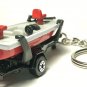 RARE KEY CHAIN RING FISHING BOAT BASS FLY DRIFT & TRAILER CUSTOM LIMITED EDITION