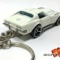 RARE KEY CHAIN 69/1969/70/71 WHITE CHEVY CORVETTE 427 C3 CUSTOM LIMITED EDITION