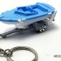 HTF KEY CHAIN BAY YACHT SAIL BASS SKI/FISH BOAT & TRAILER CUSTOM LIMITED EDITION