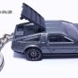 KEY CHAIN SILVER GRAY DMC 12 DELOREAN CUSTOM LIMITED EDITION BACK TO THE FUTURE