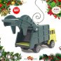 CHRISTMAS ORNAMENT GREEN TRASH TRUCK GARBAGE REFUSE WASTE SERVICE DUMP & RECYCLE