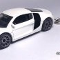 RARE KEY CHAIN RING WHITE BLACK AUDI R8 EUROPE SUPER CAR CUSTOM LIMITED EDITION