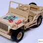 RARE KEY CHAIN RING ARMY GIRL COCA COLA WILLYS FORD JEEP GWP WW2 CUSTOM LIMITED