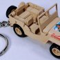 RARE KEY CHAIN RING ARMY GIRL COCA COLA WILLYS FORD JEEP GWP WW2 CUSTOM LIMITED