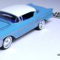 RARE KEY CHAIN 58/1958 BLUE~WHITE CHEVY IMPALA CHEVROLET CUSTOM LIMITED EDITION