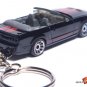 RARE KEY CHAIN BLACK FORD MUSTANG SHELBY GT500 CONVERTIBLE GT CUSTOM LTD EDITION