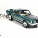 RARE KEY CHAIN 1967/1968 BLUE FORD MUSTANG SHELBY GT500 FASTBACK CUSTOM LIMITED