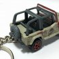 RARE KEY CHAIN 1986~1995 TAN JEEP WRANGLER YJ/BJ JURASSIC CUSTOM LIMITED EDITION