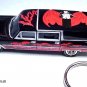 RARE KEY CHAIN 66~67~68 BLACK CADILLAC HEARSE FUNERAL GOTHIC COACH DRACULA BATS