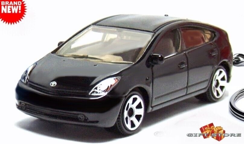 VERY RARE KEY CHAIN BLACK TOYOTA PRIUS HYBRID EV ELECTRIC CUSTOM LIMITED EDITION