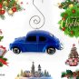 RARE CHRISTMAS ORNAMENT BLUE VW BEETLE OLD BUG VOLKSWAGEN CUSTOM LIMITED EDITION