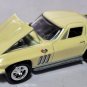 RARE KEY CHAIN VANILLA YELLOW 1965/1966 CHEVY CORVETTE C2 CUSTOM LIMITED EDITION