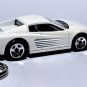 VERY RARE KEY CHAIN WHITE FERRARI MIAMI VICE DON JOHNSON CUSTOM LIMITED EDITION