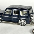HTF RARE KEY CHAIN DARK BLUE MERCEDES G500/G550/G55 AMG G CLASS LUXURY WAGON LTD