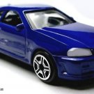 HTF RARE KEY CHAIN BLUE NISSAN SKYLINE GTR GT R R34 DRIFT CAR CUSTOM LTD EDITION