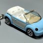 RARE KEYCHAIN BLUE VW NEW BEETLE VOLKSWAGEN BUG CONVERTIBLE Ltd GREAT GIFT