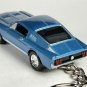 RARE KEYCHAIN 1968/1969 BLUE FORD MUSTANG GTA CUSTOM Ltd EDITION GREAT GIFT