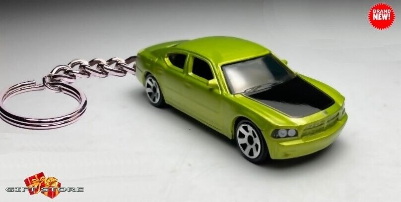RARE KEYCHAIN GREEN BLACK DODGE CHARGER NEW CUSTOM Ltd EDITION GREAT GIFT