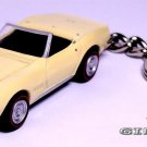RARE KEYCHAIN VANILLA 1968~69 CHEVY CORVETTE C3 CABRIO CUSTOM Ltd GREAT GIFT