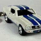 RARE KEYCHAIN 1967 WHITE SHELBY MUSTANG GT350 FORD GT CUSTOM Ltd GREAT GIFT