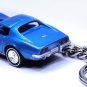 VERY RARE KEYCHAIN BLUE 1968/69/70/71 CHEVY CORVETTE C3 CUSTOM Ltd NICE GIFT