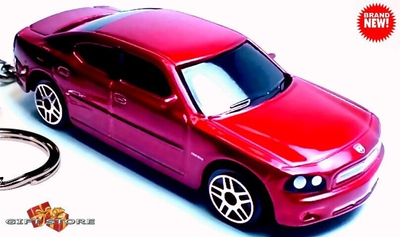 RARE HTF KEYCHAIN INFERNO RED DODGE CHARGER CUSTOM Ltd EDITION GREAT GIFT