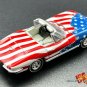 RARE KEYCHAIN USA FLAG 1964~65~66~67 CHEVY CORVETTE C2 CUSTOM Ltd GREAT GIFT