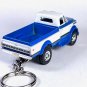 RARE KEYCHAIN BLUE 1970~1985 CHEVY C60 TRUCK CHEVROLET CUSTOM Ltd GREAT GIFT
