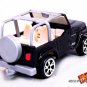 VERY RARE HTF KEYCHAIN BLACK TAN JEEP WRANGLER CUSTOM Ltd EDITION GREAT GIFT